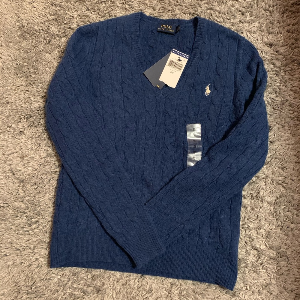 Polo by Ralph Lauren Blue Heather Sweater 🆕